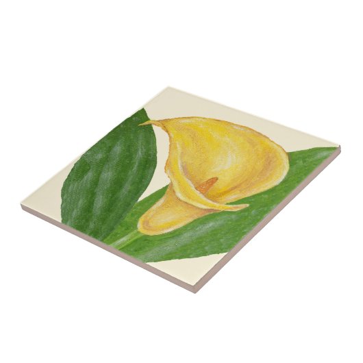 Calla Lily-tegel Tegeltje (Zijkant)