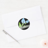 Calla Lily Trouwstickers Ronde Sticker (Envelop)