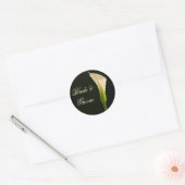 Calla Lily trouwstickers Ronde Sticker (Envelop)