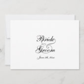 Calla Lily trouwuitnodiging Kaart (Achterkant)