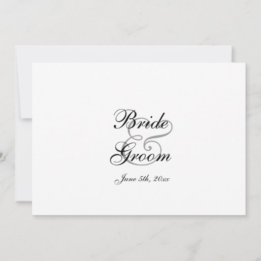 Calla Lily trouwuitnodiging Kaart (Achterkant)