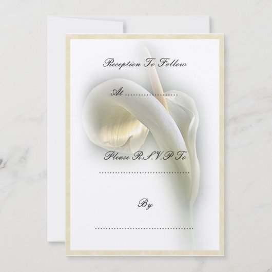 Calla Lily - Uitnodiging (Achterkant)