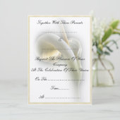 Calla Lily - Uitnodiging (Staand voorkant)