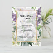 Calla Lily viering van het leven Kaart (Staand voorkant)