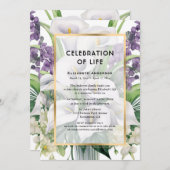 Calla Lily viering van het leven Kaart (Voorkant / Achterkant)