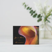 Calla Lily visitekaartje (Staand voorkant)