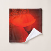 Calla Lily Vivid Red Scatter Effect Bad Handdoek (Wasdoekje)