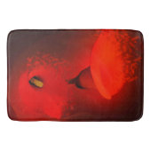 Calla Lily Vivid Red Scatter Effect Badmat (Voorkant)
