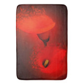 Calla Lily Vivid Red Scatter Effect Badmat (Voorkant Verticaal)