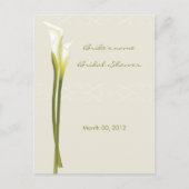 Calla Lily Vrijgezellenfeest Advice Kaarten (Voorkant)
