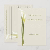 Calla Lily Vrijgezellenfeest Advice Kaarten (Voorkant / Achterkant)