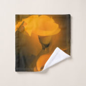 Calla Lily Warm Yellow Cubist Effect Bad Handdoek (Wasdoekje)