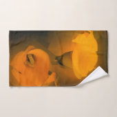 Calla Lily Warm Yellow Cubist Effect Bad Handdoek (Handdoek)