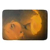 Calla Lily Warm Yellow Cubist Effect Badmat (Voorkant)