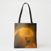 Calla Lily Warm Yellow Cubist Effect Tote Bag (Voorkant)
