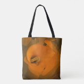 Calla Lily Warm Yellow Cubist Effect Tote Bag (Achterkant)