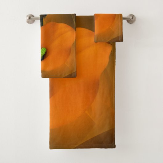 Calla Lily Warm Yellow Mist Achtergrond Bad Handdoek (Insitu)
