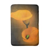Calla Lily Warm Yellow Mist Achtergrond Badmat (Voorkant Verticaal)