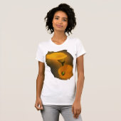 Calla Lily Warm Yellow Mist Achtergrond T-shirt (Voorkant volledig)