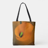 Calla Lily Warm Yellow Mist Achtergrond Tote Bag (Achterkant)