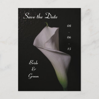 Calla Lily Wedding Bewaar de datum Aankondigingskaart