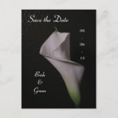 Calla Lily Wedding Bewaar de datum Aankondigingskaart (Voorkant)