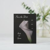 Calla Lily Wedding Bewaar de datum Aankondigingskaart (Staand voorkant)