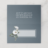  Calla Lily Wedding Gevouwen Plaats Kaart Plaatskaartje (Buitenkant ongevouwen)