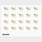 Calla Lily Wedding Invitation Envelope Seals Hart Sticker (Vel)