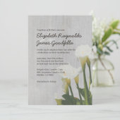 Calla Lily Wedding Invitations Kaart (Staand voorkant)