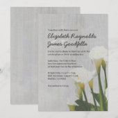 Calla Lily Wedding Invitations Kaart (Voorkant / Achterkant)
