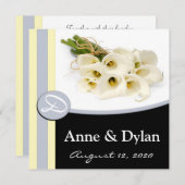 Calla Lily Wedding Invitations Kaart (Voorkant / Achterkant)