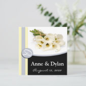 Calla Lily Wedding Invitations Kaart (Staand voorkant)