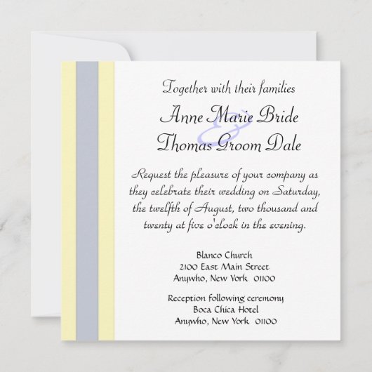 Calla Lily Wedding Invitations Kaart (Achterkant)