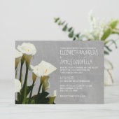 Calla Lily Wedding Invitations Kaart (Staand voorkant)