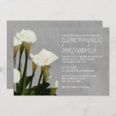 Calla Lily Wedding Invitations Kaart (Voorkant / Achterkant)