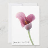 Calla Lily Wedding Invitations Kaart (Voorkant)