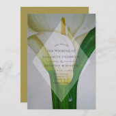 Calla Lily Wedding Kaart (Voorkant / Achterkant)