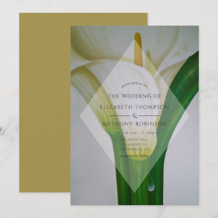 Calla Lily Wedding Kaart