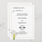 Calla Lily Wedding Reception Uitnodiging (Voorkant / Achterkant)