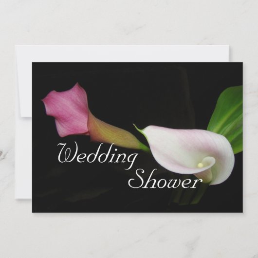 Calla Lily Wedding Shower Uitnodiging (Voorkant)