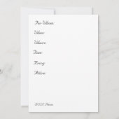 Calla Lily Wedding Shower Uitnodiging (Achterkant)
