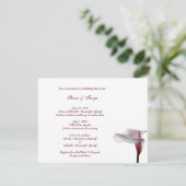 Calla Lily Wedding Shower Uitnodiging (Staand voorkant)