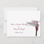 Calla Lily Wedding Shower Uitnodiging (Achterkant)