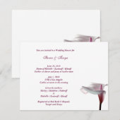 Calla Lily Wedding Shower Uitnodiging (Voorkant / Achterkant)