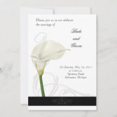Calla Lily Wedding Uitnodiging (Voorkant)