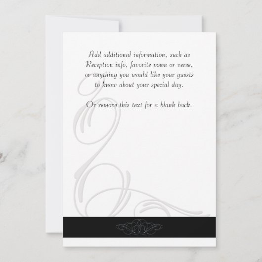 Calla Lily Wedding Uitnodiging (Achterkant)