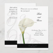 Calla Lily Wedding Uitnodiging (Voorkant / Achterkant)