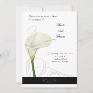 Calla Lily Wedding Uitnodiging