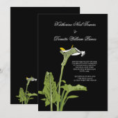Calla Lily Wedding Uitnodiging (Voorkant / Achterkant)